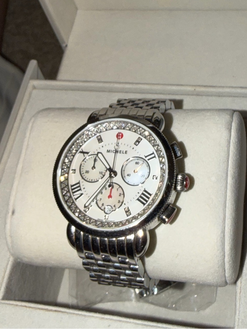 Michele Sport Sail Diamond Mother-of-Pearl